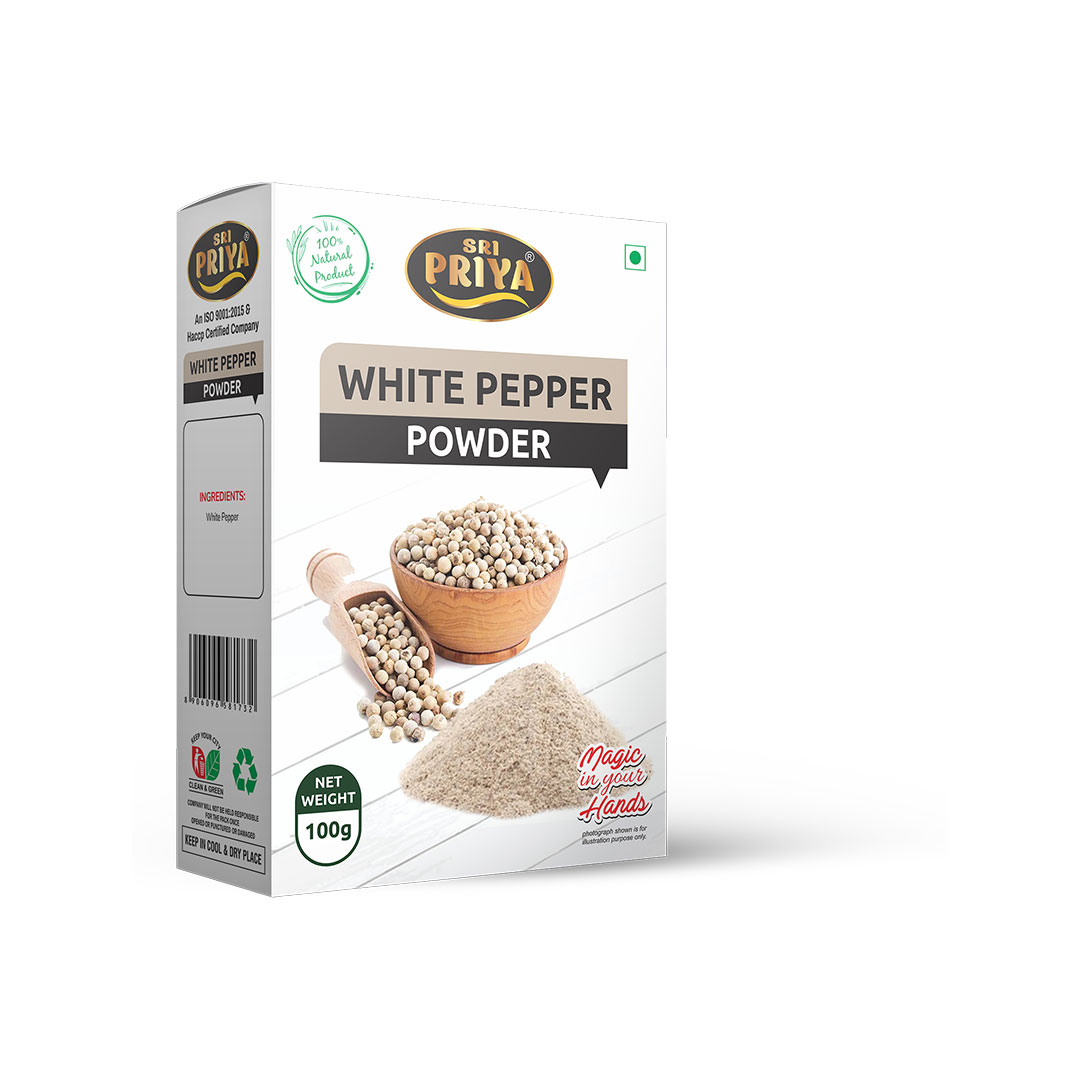 05 White Pepper Powder – Pure & Aromatic Spice by Sri Priya Foods - Image 1